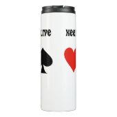 Het houden van het bieden Levend Redouble 4 Kaart Thermosbeker (Achterkant)