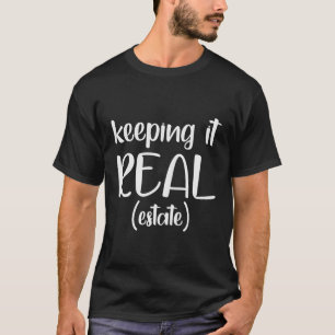 Het houden van het onroerend goed grappig makelaar t-shirt