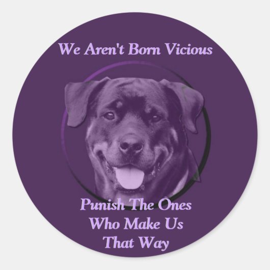 Het houden van Rottweiler Rescue Animals Stickers (Voorkant)