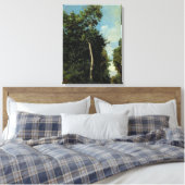 Het hout op de Cote de Grace in Honfleur Canvas Afdruk (Insitu (Slaapkamer))