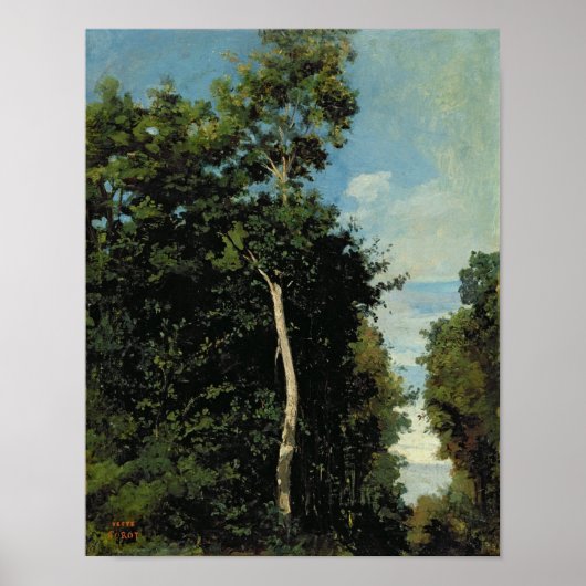 Het hout op de Cote de Grace in Honfleur Poster (Voorkant)