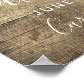 Het Hout van het Hout van de Foto van het verlovin Poster (Hoek)