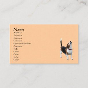 Het huilende Dierlijke Visitekaartje van de Hond