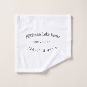 Het huis aan het meer. Datum jaar aangepaste coörd Washandje