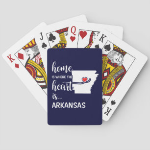 Het huis Arkansas is waar het hart is Pokerkaarten