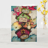 Het huis tjirpt naar huis kaart (Gele Bloem)