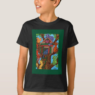Het Huis van de Boom van de kat T-shirt