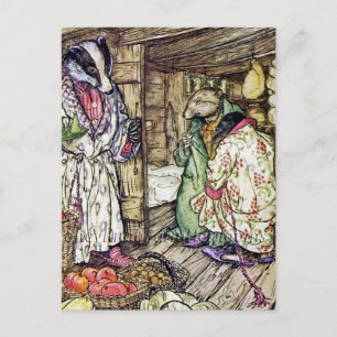 “Het huis van de das” door Arthur Rackham Briefkaart