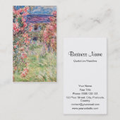 Het Huis van de Rozen, Claude Monet Visitekaartje (Voorkant / Achterkant)