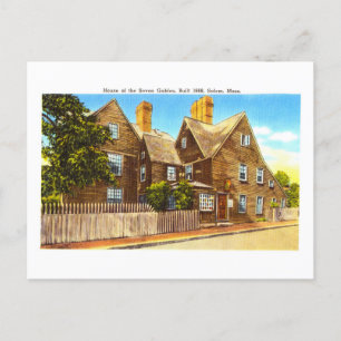 Het  Huis van de Zeven Gables in Salem, Massachuse Briefkaart