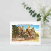 Het  Huis van de Zeven Gables in Salem, Massachuse Briefkaart (Staand voorkant)