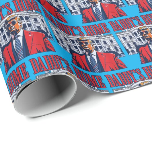 Het huis van Donald Trump Daddy Cadeaupapier (Rol Hoek)