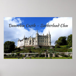 Het huis van Dunrobin Castle van de familie Suther Poster