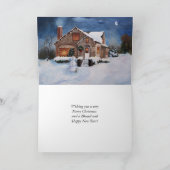 Het Huis van het Brood van de gember Feestdagen Kaart (Binnen)