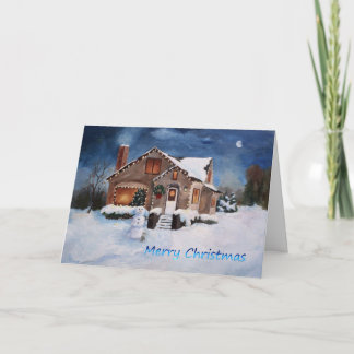 Het Huis van het Brood van de gember Feestdagen Kaart