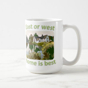 Het huis van het oosten of van het Westen is best Koffiemok