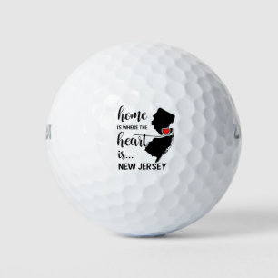 Het huis van New Jersey is waar het hart ligt Golfballen