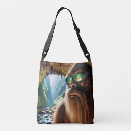 Het huis van Sasquatch Crossbody Tas (Achterkant)