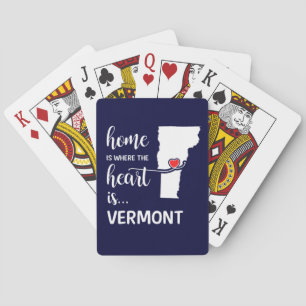 Het huis van Vermont is waar het hart ligt Pokerkaarten