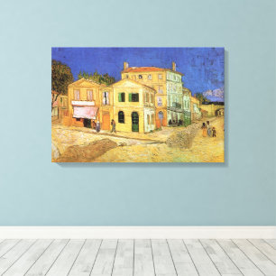 Het huis van Vincent in Arles door Vincent van Gog Canvas Afdruk