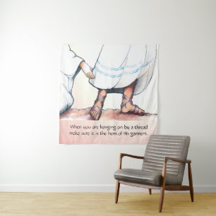 Het huis van zijn kleding wandkleed