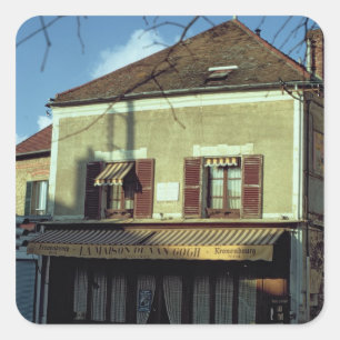 Het huis waarin Vincent van Gogh Vierkante Sticker