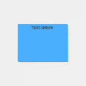 Het huiswerk van vandaag | Lichtblauw Post-it® Notes (Voorkant)