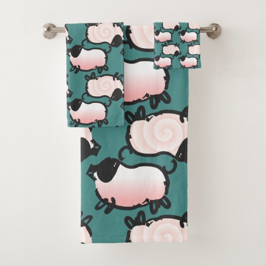 Het Humoureuze Varkenshaar 2019 kiest Kleur 1 Bath Bad Handdoek (Insitu)