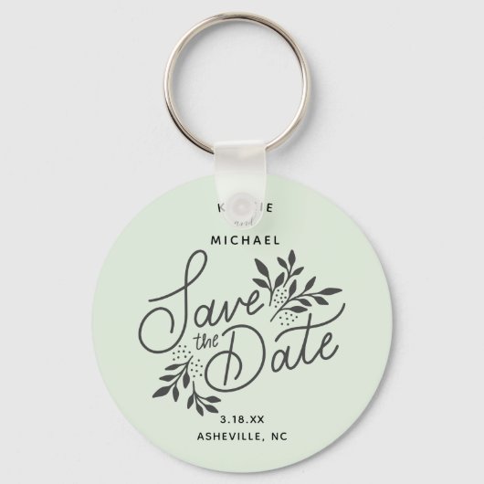 Het huwelijk bewaart de Botanische Munt van de Kal Sleutelhanger (Voorkant)