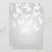 Het huwelijk bewaart de Datum Elusive Butterflies  Save The Date (Voorkant / Achterkant)