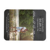 Het huwelijk bewaart de Datum Magnet Magneet (Horizontaal)