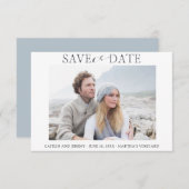 Het huwelijk bewaart de Datum met Één Uitnodiging  (Voorkant / Achterkant)