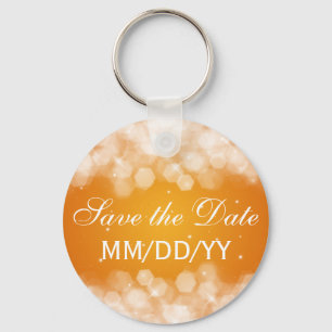 Het huwelijk bewaart de Datum Sinaasappel van de S Sleutelhanger