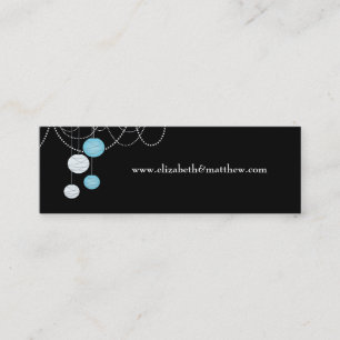 Het huwelijk bewaart de Website van de Datum Mini Visitekaartje