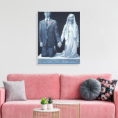 Het huwelijk canvas afdruk (Insitu (Woonkamer))