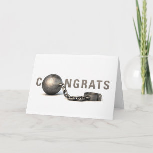 Het Huwelijk Congrats van de "bal & van de Kaart