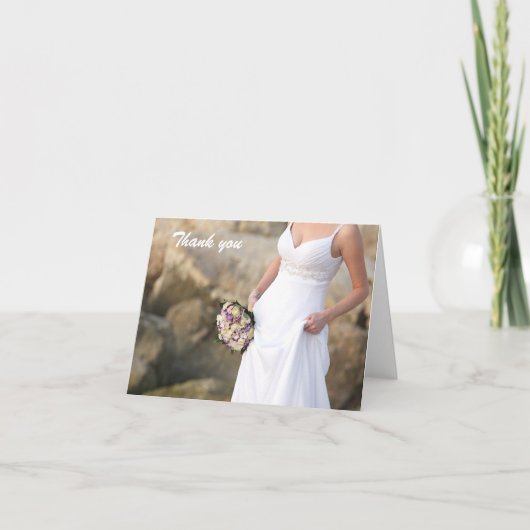 Het huwelijk dankt u nota neemt van Kaart (Voorkant)