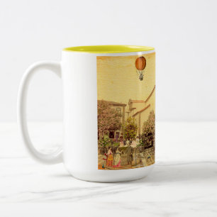 Het huwelijk in de Coimbras'kapel. Braga - Portuga Tweekleurige Koffiemok