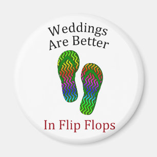 Het huwelijk is beter in de Teenslippers. Magneet