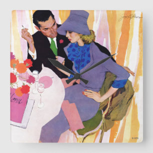 Het huwelijk is niet voor mij. vierkante klok