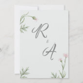 Het huwelijk kaart (Achterkant)