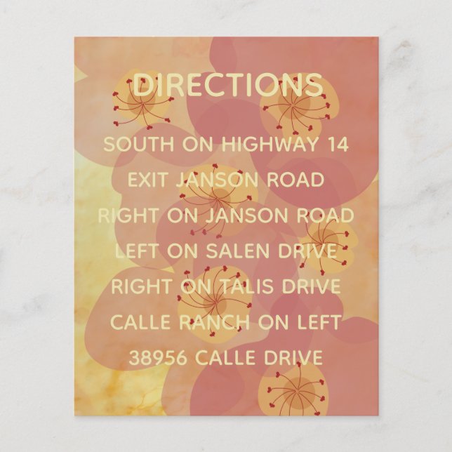 Het huwelijk nodigt de Kaart van het Tussenvoegsel (Voorkant)