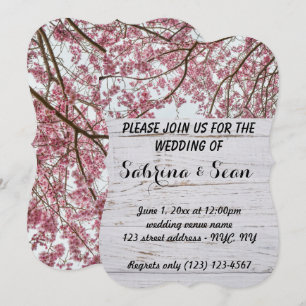 Het huwelijk nodigt Gemengde Half en Halve Ontwerp Kaart