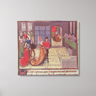 Het huwelijk tussen Renaud de Montauban en Canvas Afdruk