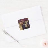 Het huwelijk van Catherine de Medici Vierkante Sticker (Envelop)