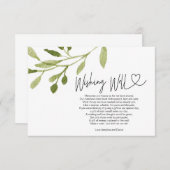 Het huwelijk van de bruiloft goed voor het buitenz informatiekaartje (Voorkant / Achterkant)