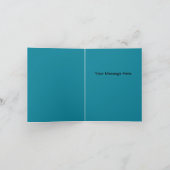 Het Huwelijk van de Dolfijn van het Thema van het Bedankkaart (Binnen)