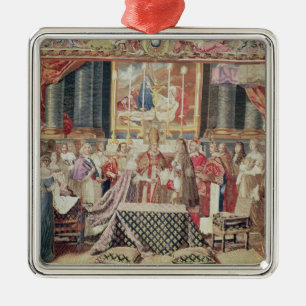 Het huwelijk van de koning metalen ornament