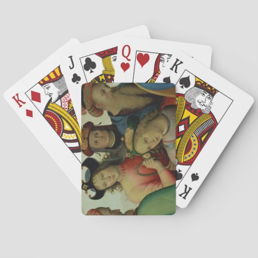 Het huwelijk van de Maagd, de details van de koffe Pokerkaarten (Achterkant)