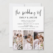 Het huwelijk van de minimalistische QR-code Eenvou Kaart (Voorkant)